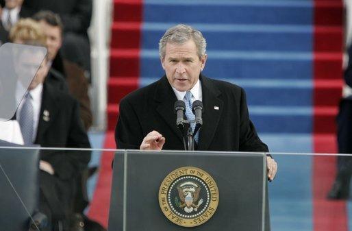 President George W. Bush's second inaugural address, January 20, 2005. President George W. Bush's second inaugural address, January 20, 2005.